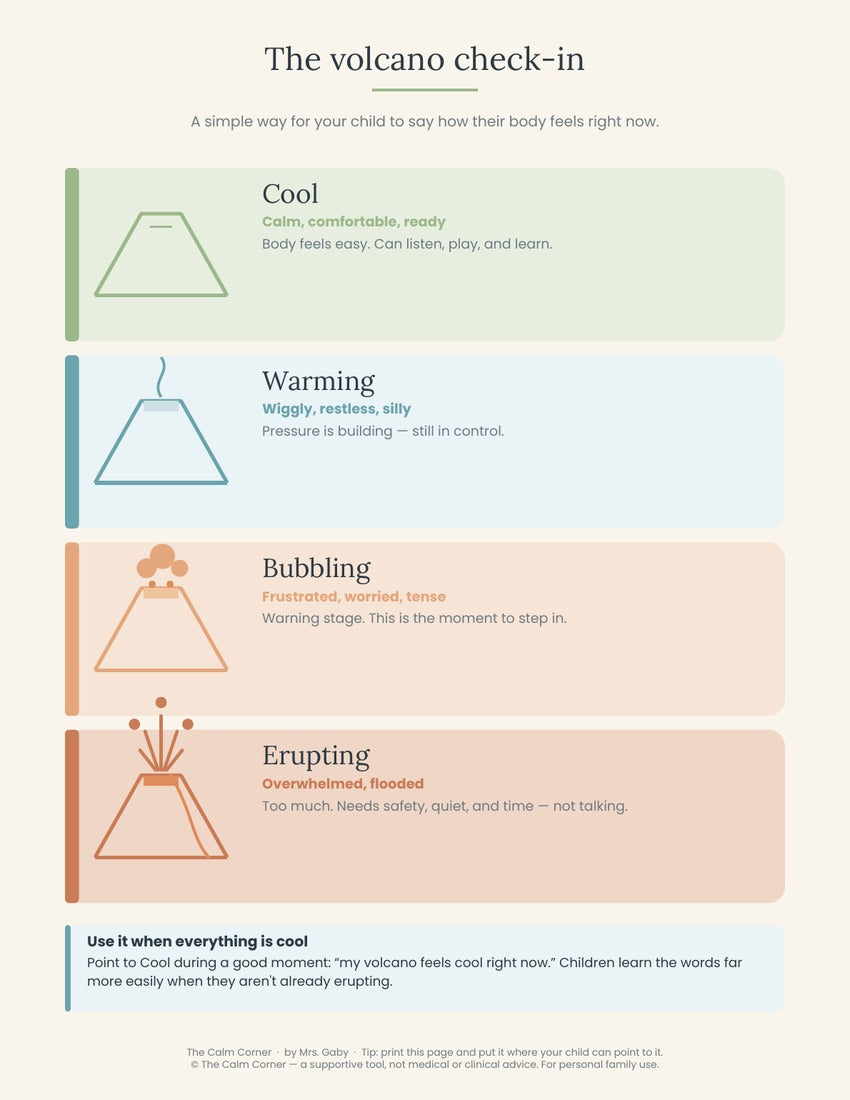 Page from the Emotional Regulation and Sensory Guide